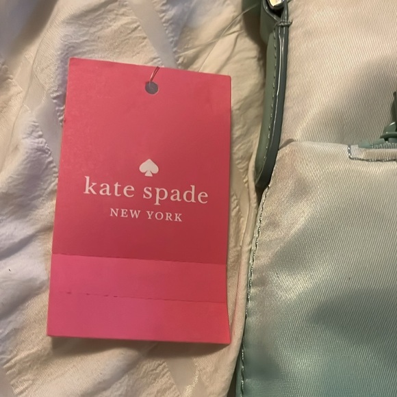 KATE SPADE, sky blue:white hombre colored crossbody W12xH10” - Picture 3 of 6